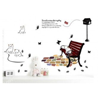 Cats Recieved A Letter Wall Sticker